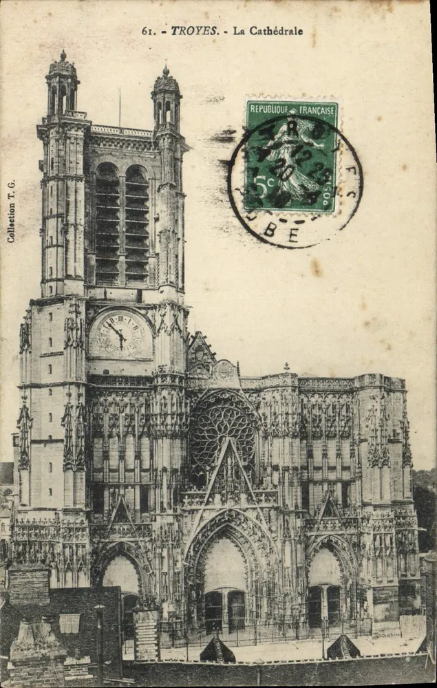 Troyes - A Catedral — Coleção T. G. — n° 61 - Frente