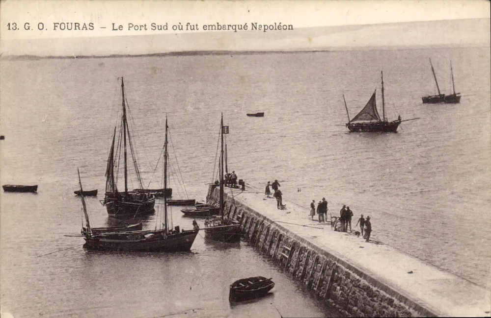 Fouras — Der Südhafen, an dem Napoleon an Bord ging — G. O. FOURAS - Vorderseite