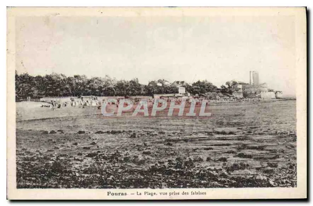 Fouras — La Plage, Ansicht vom Kliff aus — Phototypie Jaby-Toupigne, Montagne - Vorderseite