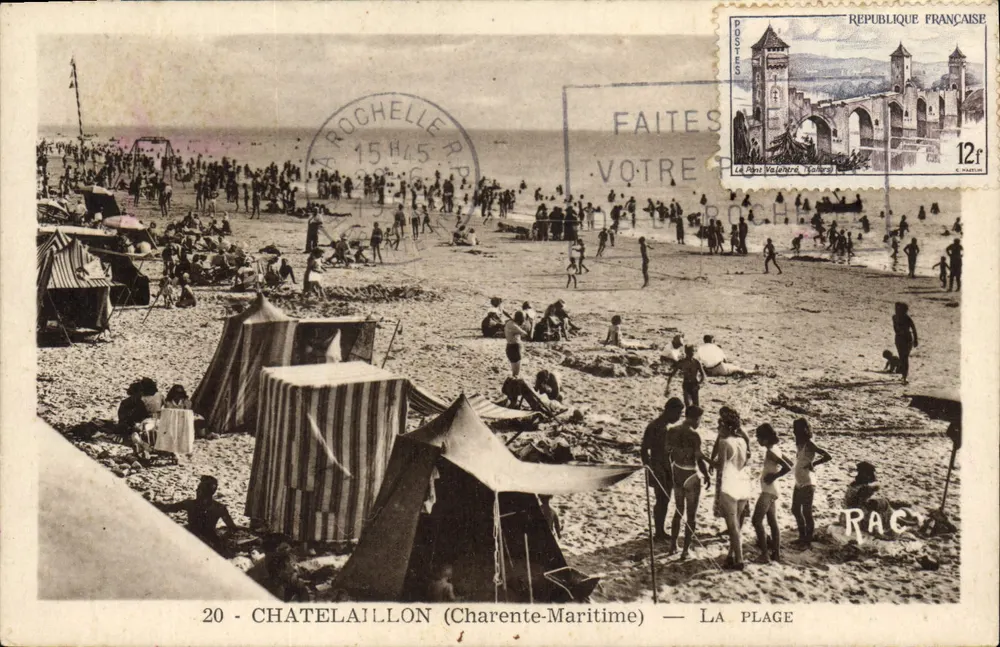 Châtelailhon (Charente-Maritime) — A praia — edição RAC - Frente