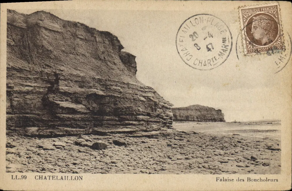 Falaise van de Boucholeurs — Châtelailhon — LL.99 — Uitgever: Châtelailhon - Voorkant