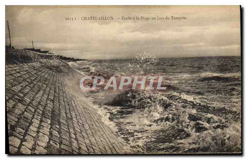 Châtelaillyon — Studie der Strand bei stürmischem Wetter — n° 6623 - Vorderseite