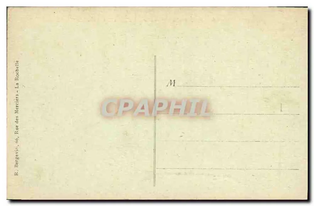 Schleuse von Saint-Jean-des-Sables zwischen Châtelailhon und Angoulins — Nr. 12309 — Verleger R. Bergeron, La Rochelle - Rückseite