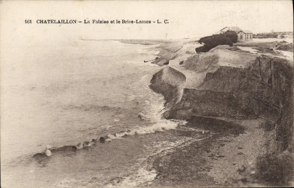 Châtelaillyon — Die Klippe und der Wellenbrecher — L. C. n°161 - Vorderseite
