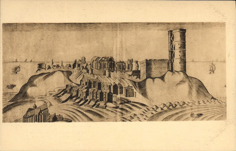 Châtel-Aillon — vista histórica — Edição artística R. Bergevin, La Rochelle - Frente