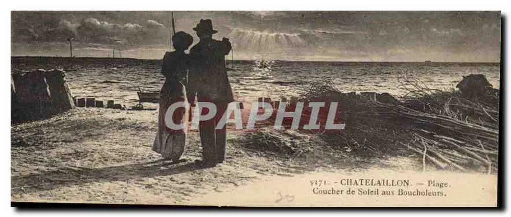 Châtelaillyon — Praia. Pôr do Sol nos Boucholeurs. - Frente