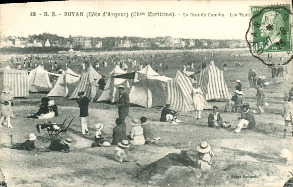 Royan (Costa de Prata) - A Grande Concha - As Tendas - Lembrança de Royan - Frente