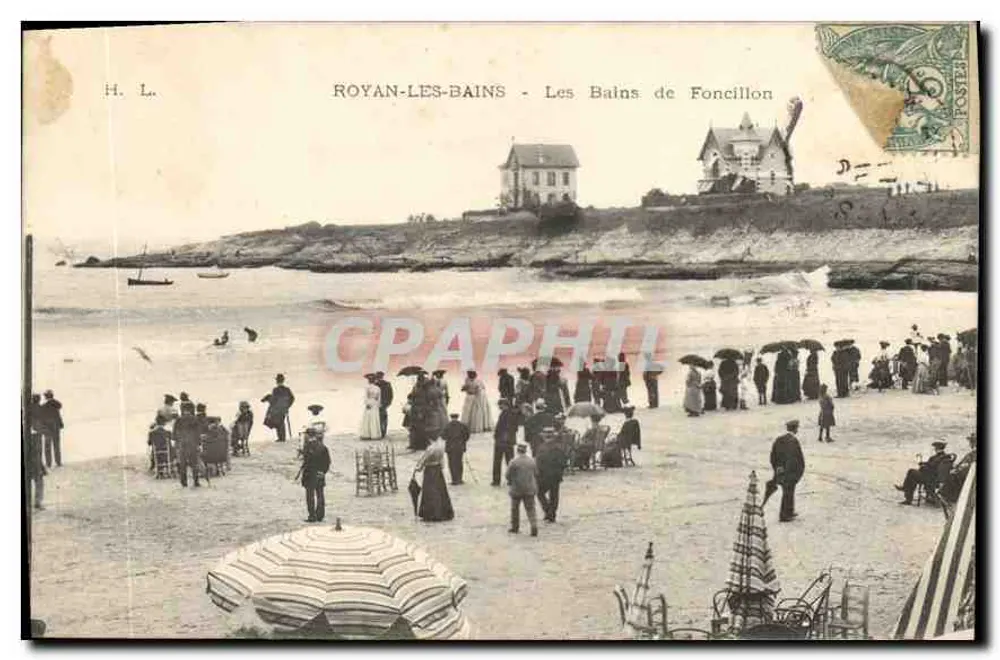 Royan-les-Bains — Os Banhos de Foncillon — H. L. - Frente