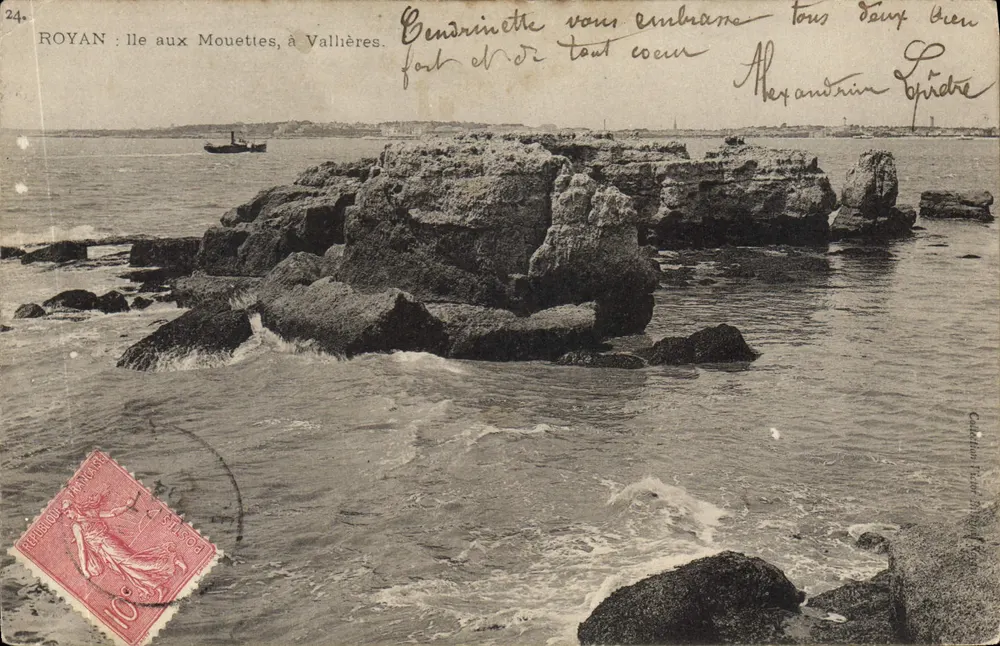 Royan : île aux Mouettes, à Vallières — éditeur Carte Postale Pont-Sainte-Winoc, n°244 - Vorderseite