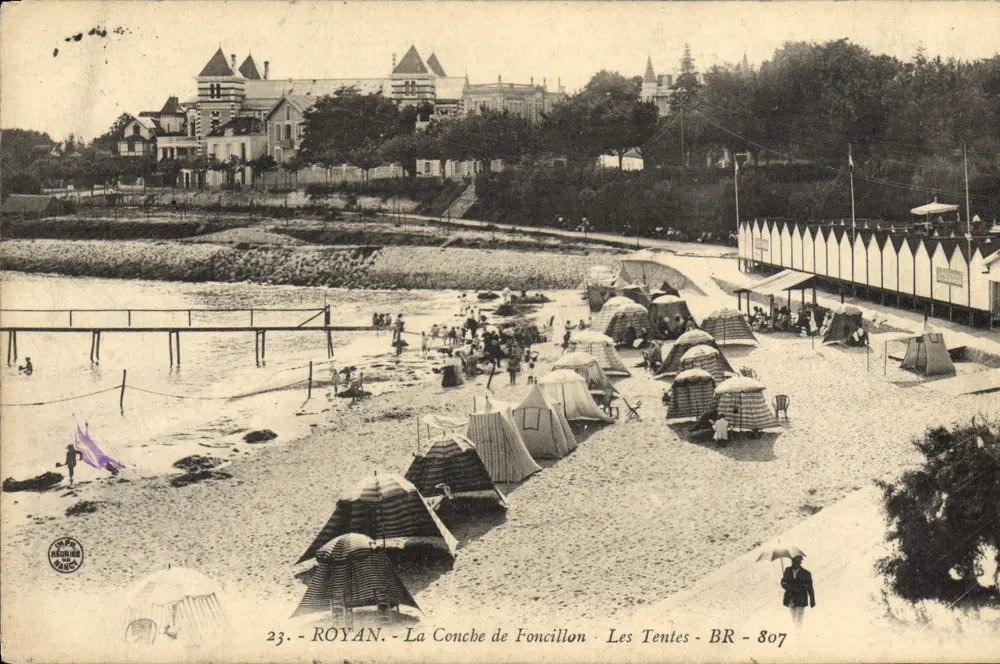 Royan - La Conche de Foncillon - Die Zelte - BR - 807 - Vorderseite