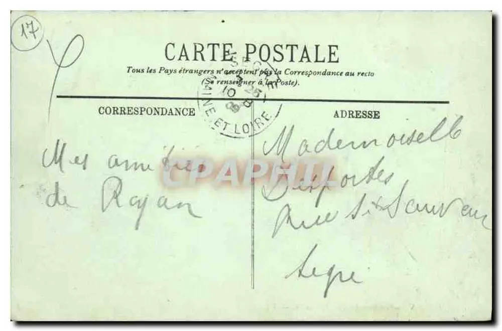 Royan — A Concha do Pigeonnier — LL. — n°105 - Verso
