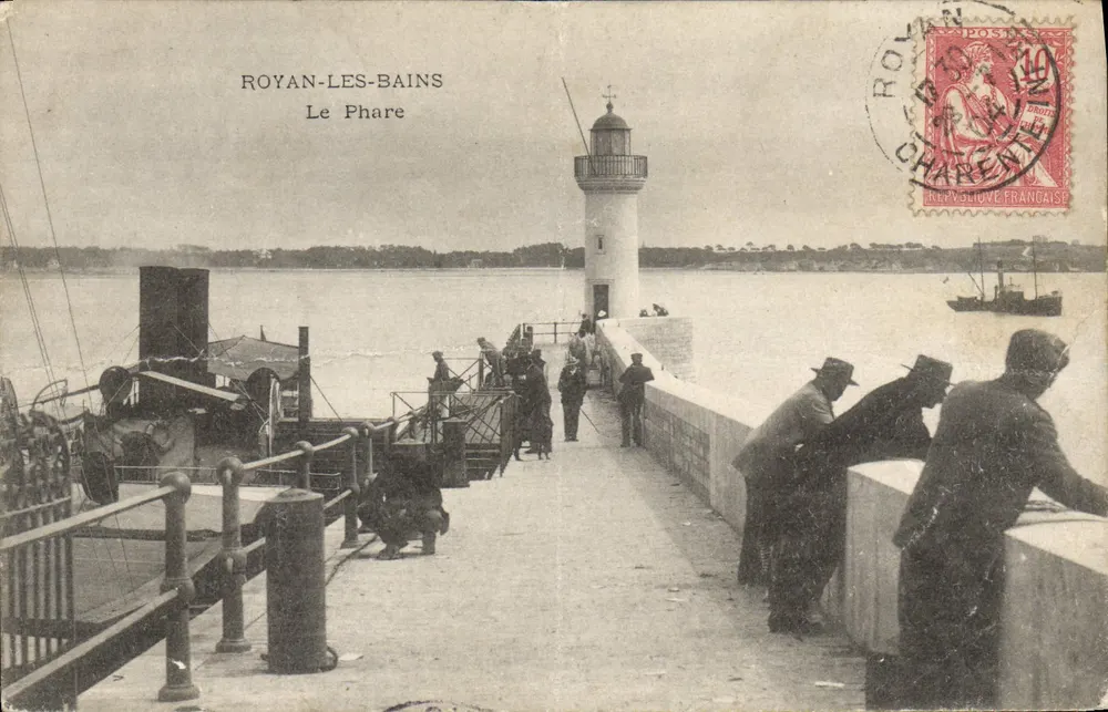 Royan-les-Bains — Le Phare — Éditeur : Imprimerie Française - Frente