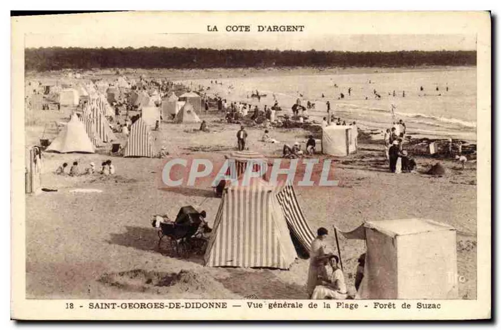 Saint-Georges-de-Didonne — Allgemeine Ansicht der Strandpromenade — Forêt de Suzac - Vorderseite