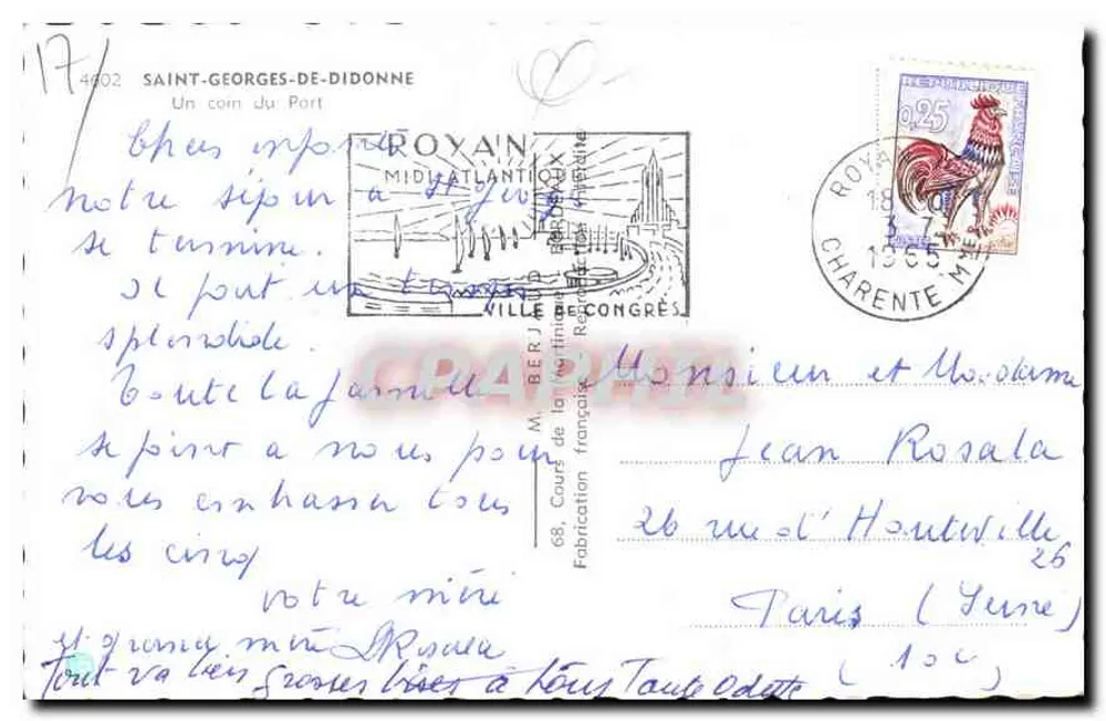 Saint-Georges-de-Didonne — Un coin du Port — Éditeur Royain - Rückseite