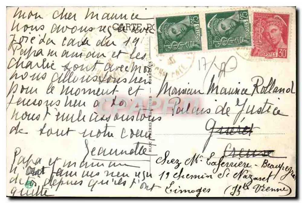 Saint-Georges-de-Didonne — Die Plage. Ansicht auf den Wald an der Spitze von Suzac — Verlag CPAPHIL, Nr. 16 - Rückseite
