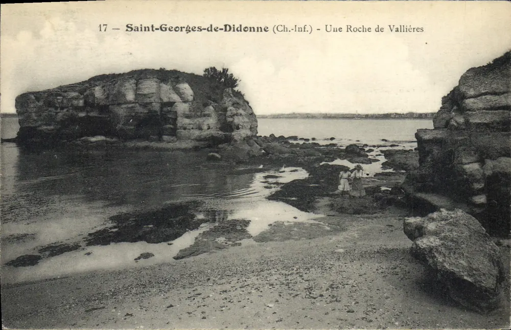 Saint-Georges-de-Didonne (Charente-Inf.) — Eine Felsen von Vallières — unbekannter Verleger, Nr. 17 - Vorderseite