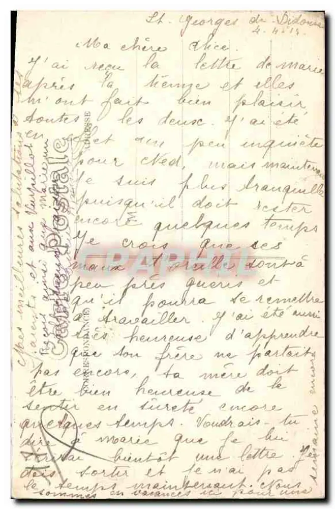 Les Yeuses de Suzac — Charente-Inférieure — St-Georges-de-Didon - Verso