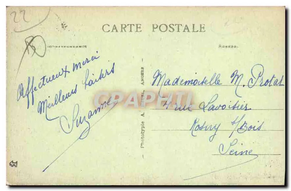 Trébeurden (C.-du-N.) — Czereśnie na Wyspie Millau — Phototype A. Brutel, Angers, nr 431 - Rewers