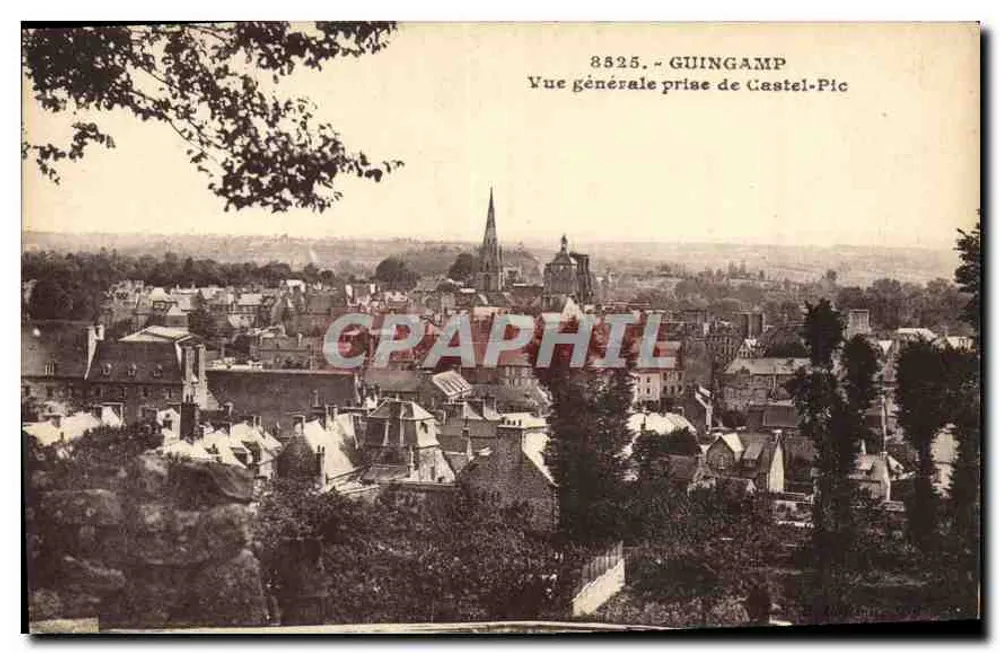 Guingamp — Vista geral tirada de Castel-Pic — editor não identificado, n° de série 8825 - Frente