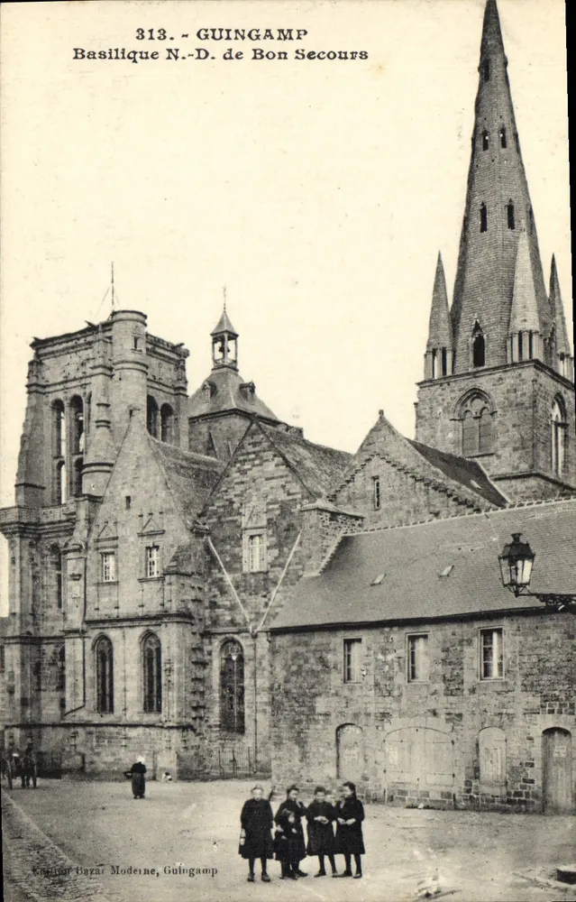 Guingamp - Basílica N.-D. de Bon Secours — Edição Bayar Moderne, n° 313 - Frente