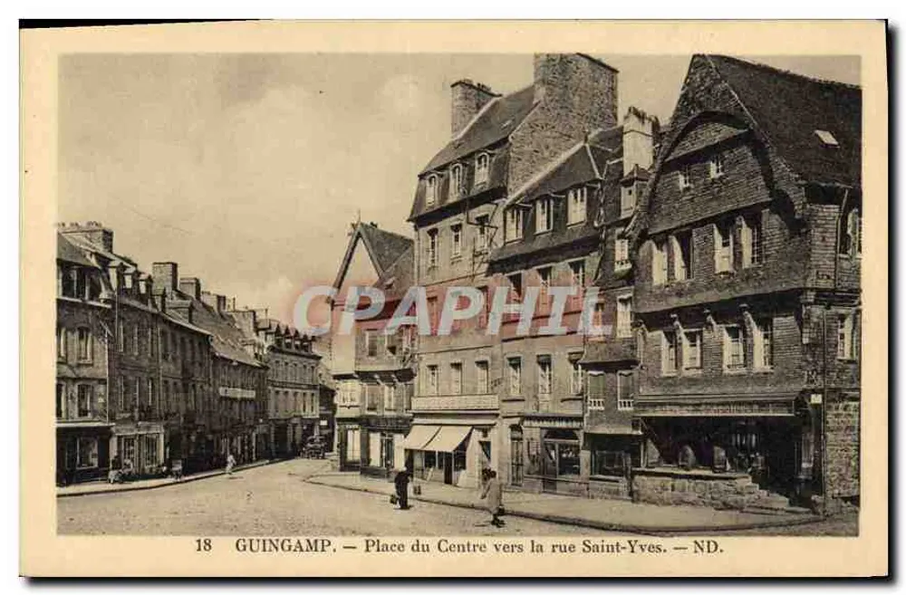Guingamp — Place du Centre in Richtung Rue Saint-Yves — ND. - Vorderseite