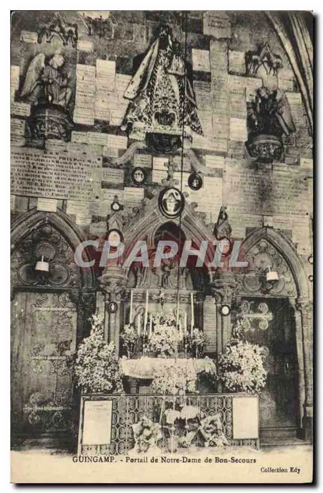 Guingamp — Portal de Notre-Dame de Bon-Secours — Colección Edy - Anverso