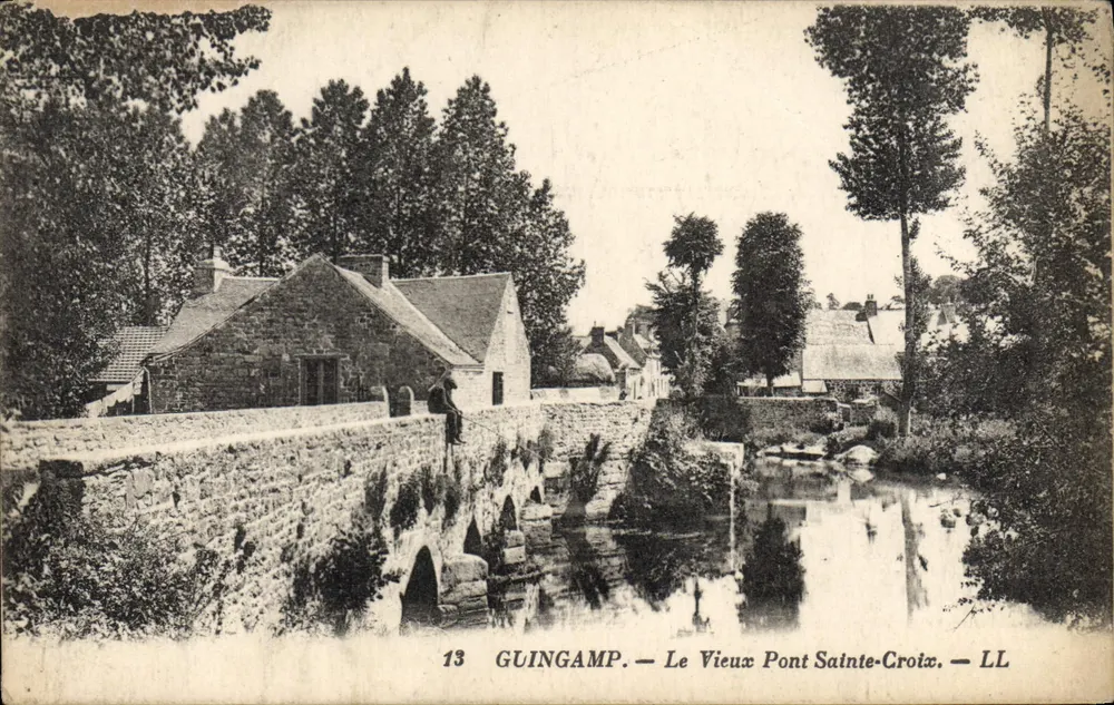 Guingamp — Der alte Pont Sainte-Croix — LL - Vorderseite