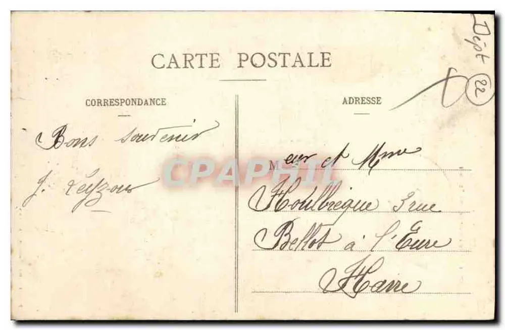 Guingamp — Basílica de Nossa Senhora de Bon-Secours — Edição Bazar Moderno, Guingamp - Verso