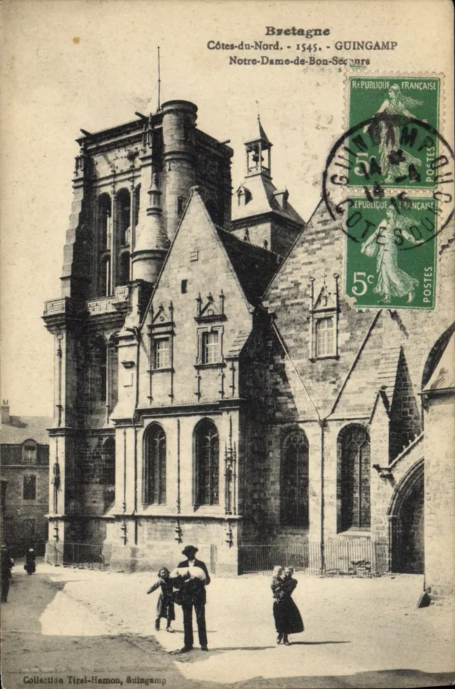 Guingamp - Notre-Dame-de-Bon-Secours — Sammlung Tirel-Hamon, Guingamp - Vorderseite