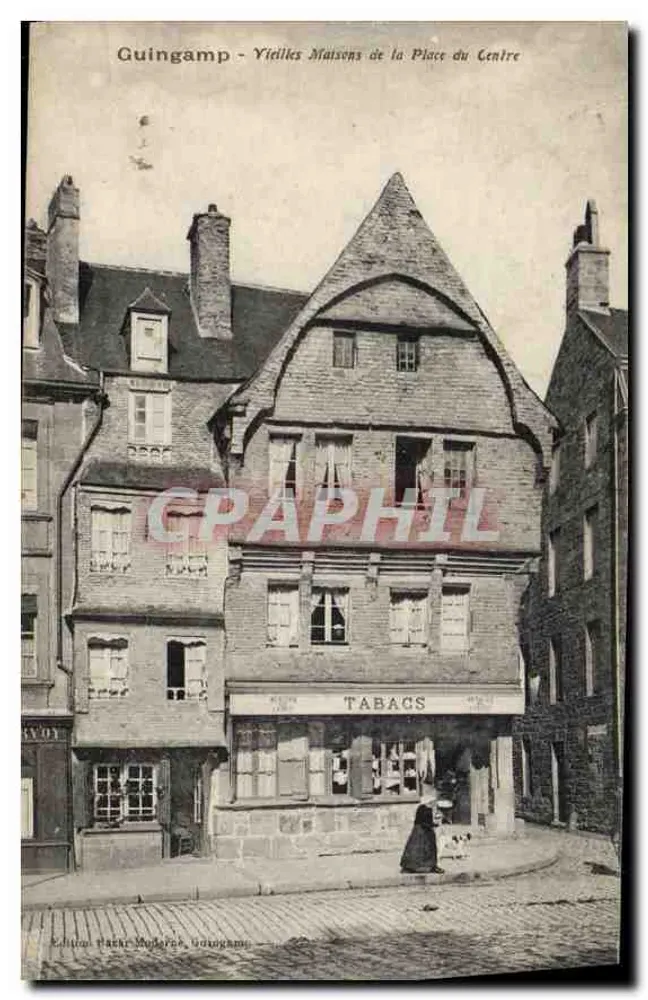 Guingamp - Alte Häuser Auf Dem Place Du Centre — Édition Paer Moderes, Guingamp - Vorderseite