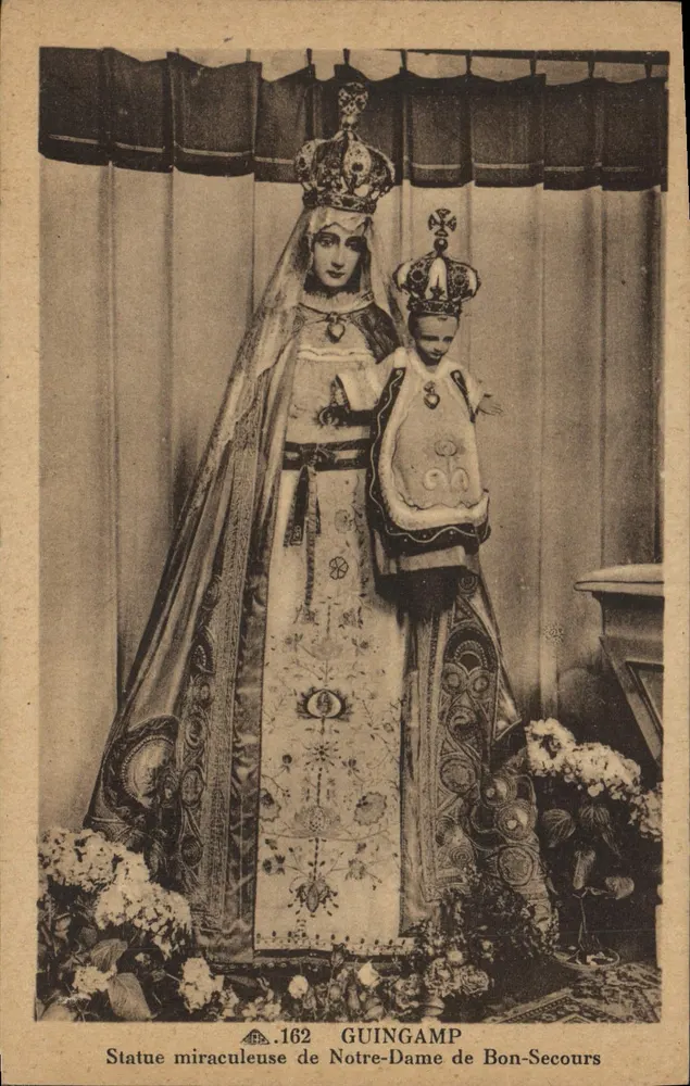 Estátua milagrosa de Nossa Senhora de Bon-Secours — Guingamp — n°162 - Frente