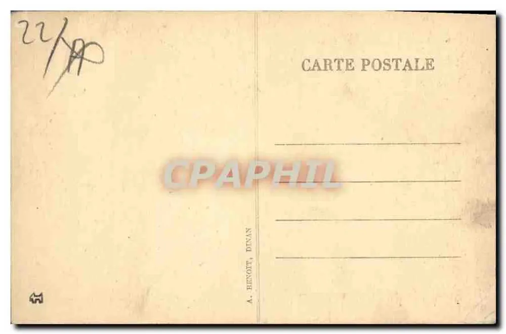 Dinan — Porte du Jerzual (Innenseite) — A. Benoît, Dinan, n°118 - Rückseite