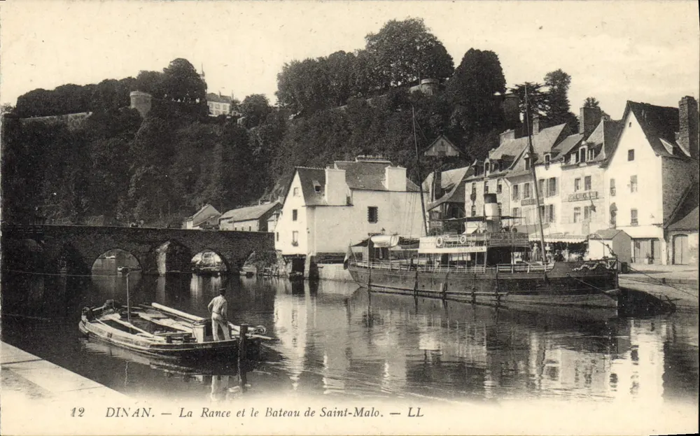 Dinan — La Rance und das Boot von Saint-Malo — LL - Vorderseite