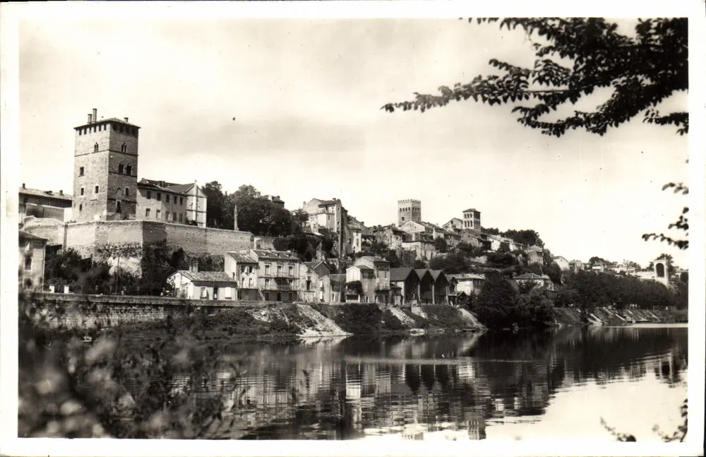 Cahors (Lot) — Vista generale sul Lot (lato est) — Edizione Joudhich, Limoges - Recto