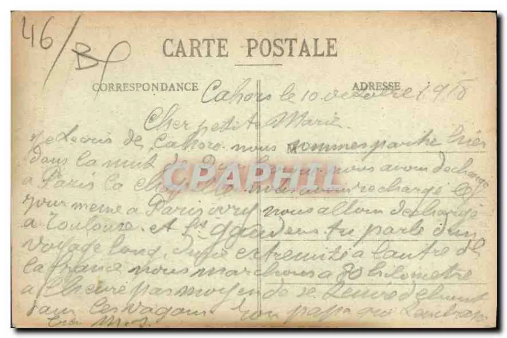 Cahors-St Georges — Vista geral — Fototipia Palta - Verso