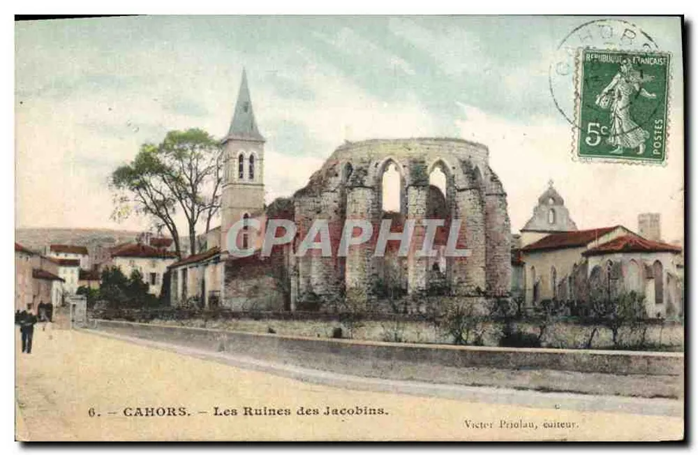 Cahors — Ruínas dos Jacobinos — Victor Pinolau, editor - Frente