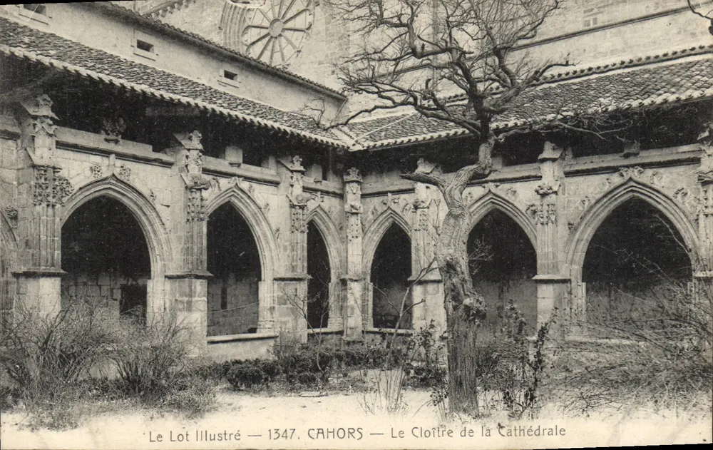 Cahors — O Claustro da Catedral — Le Lot Illustré — 1347 - Frente