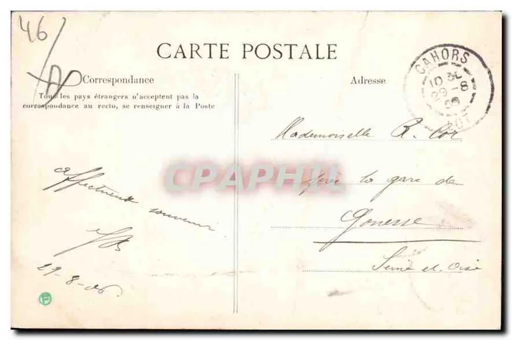 Cahors — Allgemeiner Blick, vom Mont Saint-Cyr aus — Le Lot Illustré, Nr. 467 - Rückseite