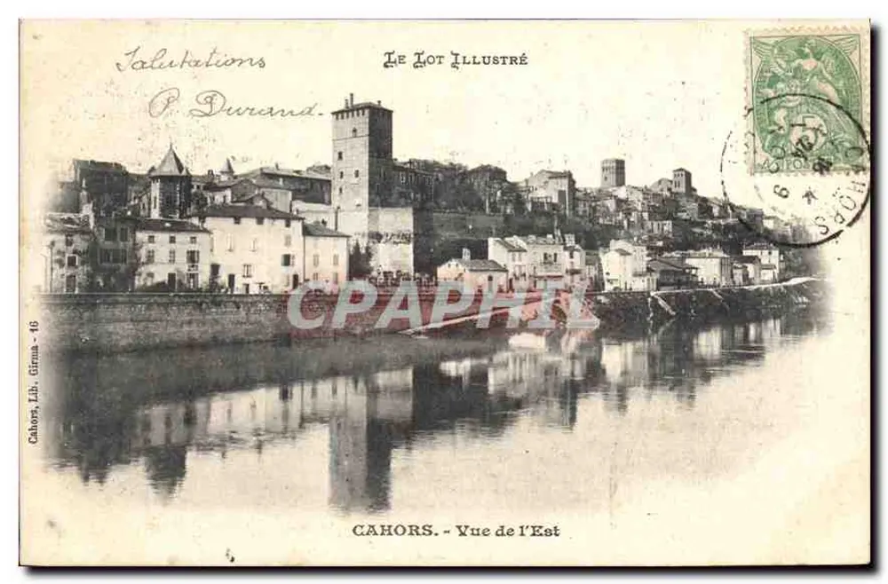 Cahors - Vista do Leste — Le Lot Illustré, editor Cahors, n° 46 - Frente