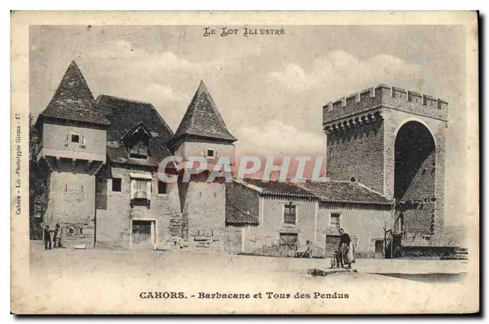 Cahors - Barbacane e Torre dos Pendurados — Le Lot Illustré, editor - Frente