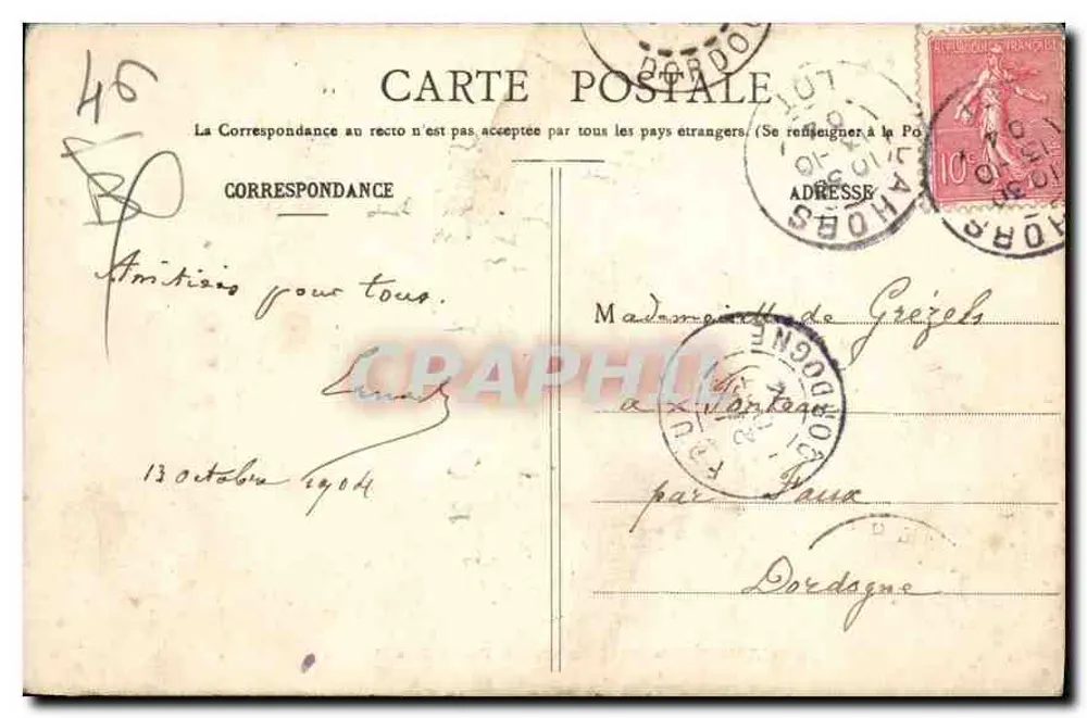 Cahors - Barbacane e Torre dos Pendurados — Le Lot Illustré, editor - Verso