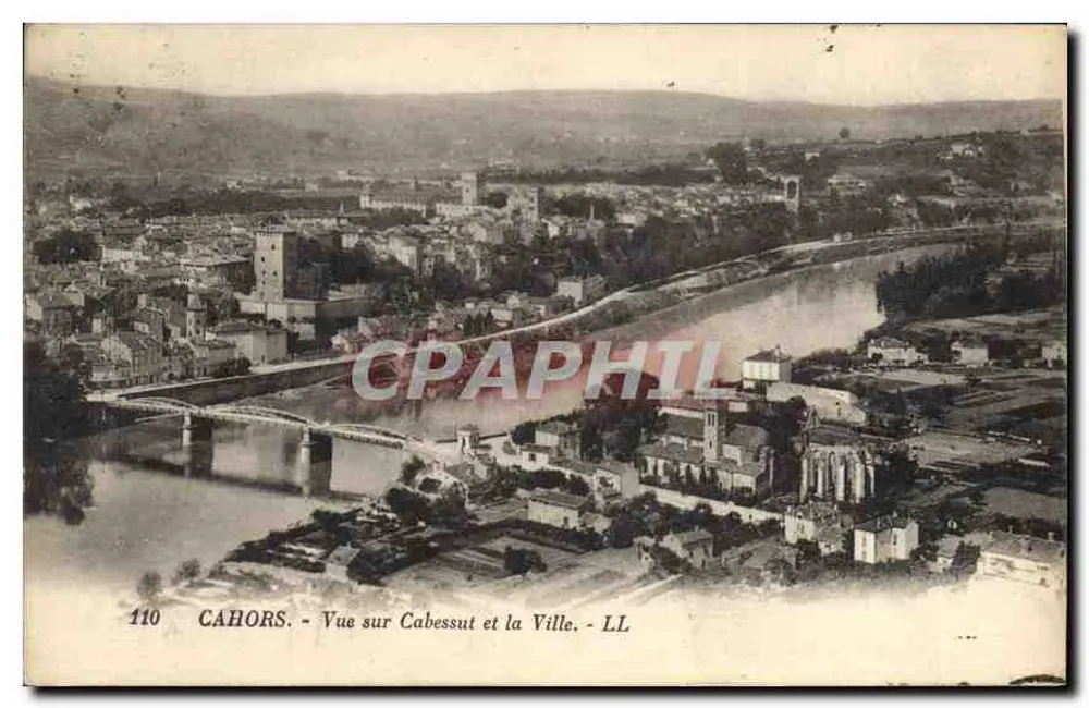 Cahors — Ansicht von Cabessut und der Stadt — LL - Vorderseite