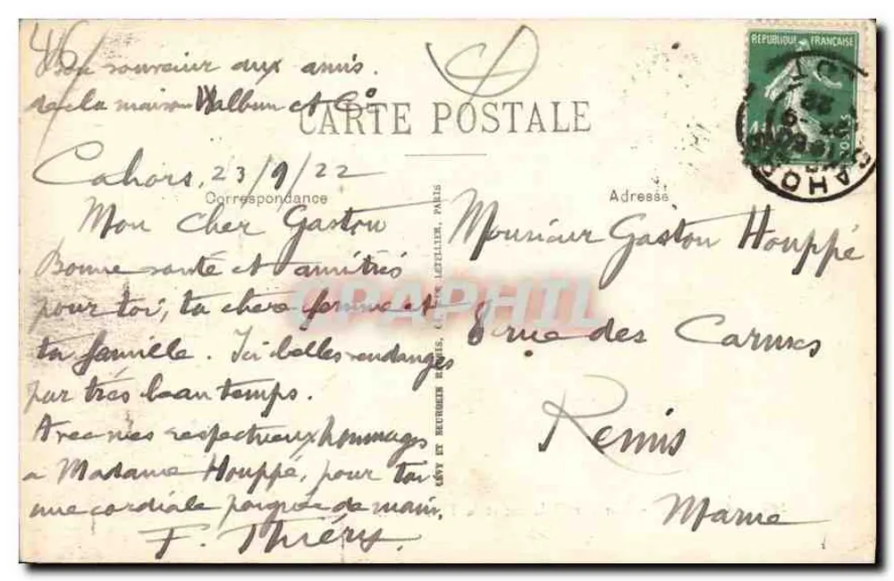 Cahors — Ansicht von Cabessut und der Stadt — LL - Rückseite