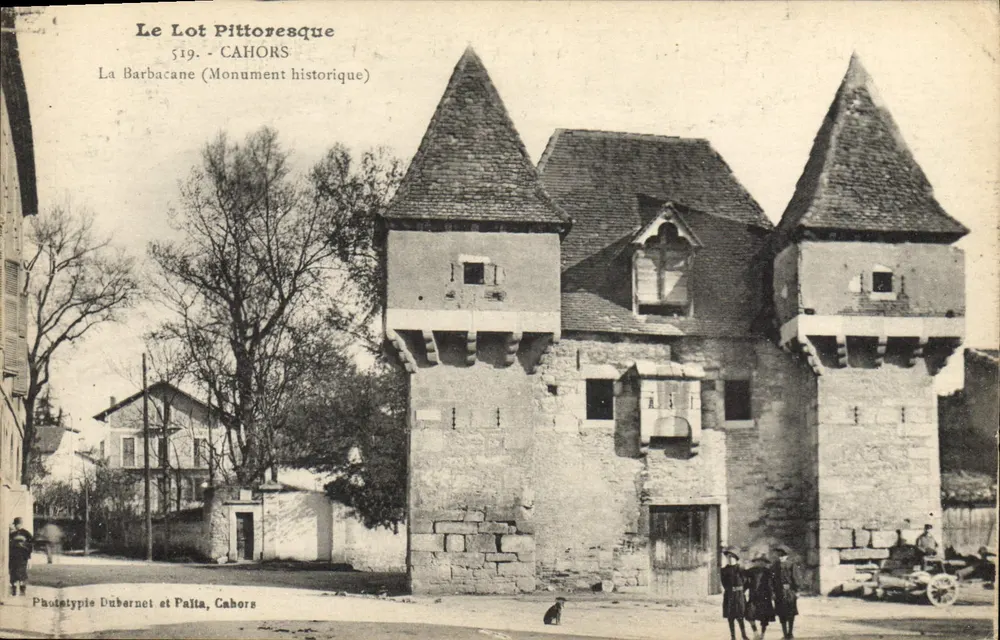 A Barbacane - Cahors (Monumento histórico) — Fototipia Dubernet e Palta, Cahors, n°519 - Frente