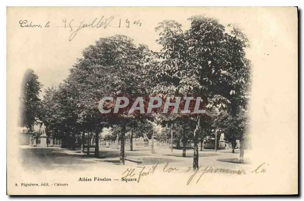 Allées Fénelon — Praça — A. Pignères, editor — Cahors - Frente