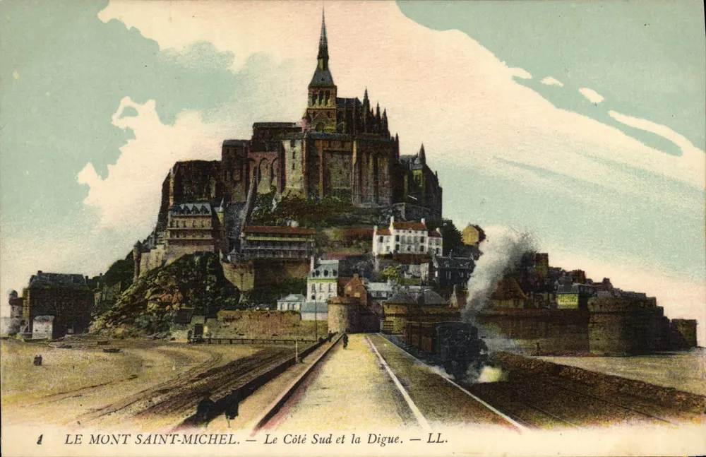 Mont Saint-Michel — Der Südseite und die Dike — LL. - Vorderseite