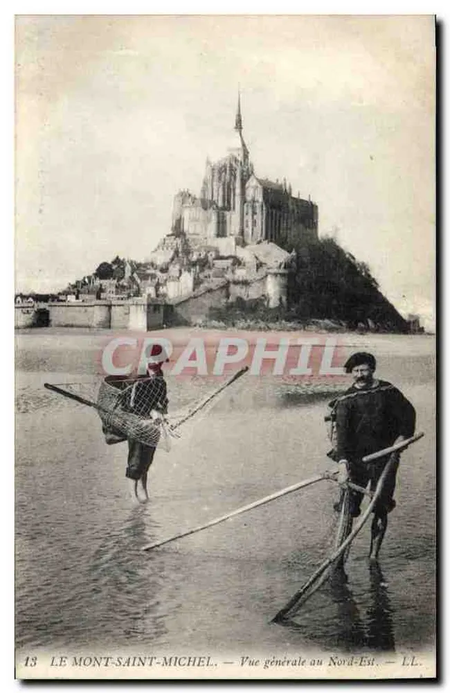 Mont-Saint-Michel — Allgemeine Ansicht aus der Nordostrichtung — LL. Nr. 13 - Vorderseite