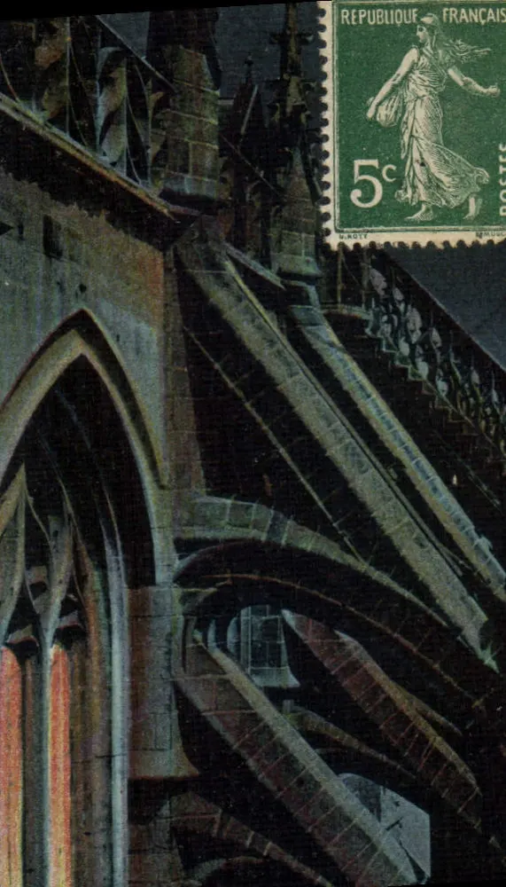 Die Dentelle-Granit-Treppe — Mont Saint-Michel — LL - Vorderseite