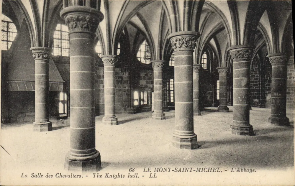 Mont-Saint-Michel — Die Abtei. Der Ritterssaal — LL 68 - Vorderseite