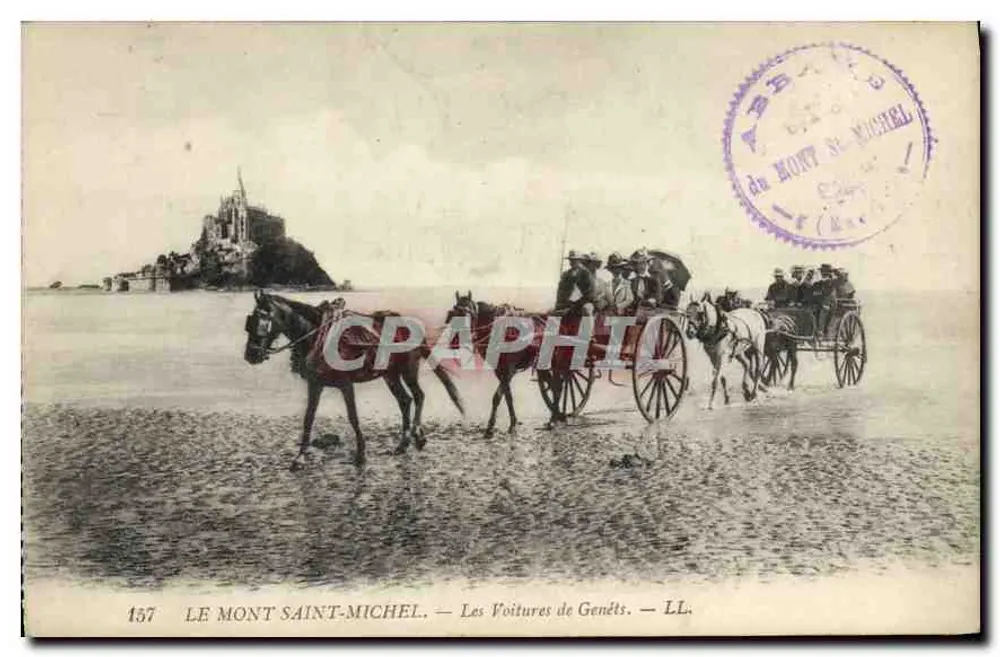 Mont Saint-Michel — Les Voitures de Genêts — LL. n° 157 - Vorderseite